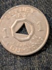 Louisiana Vintage Die Cut 1 Mill Luxury Tax Token