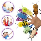 6pcs Insect Finger Puppet Toys For Kids Animal Plush Puppets Interactive Gift