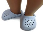 12 Pairs Of Light Blue  duc  Shoes Fits 18 Inch American Girl Doll Clothes