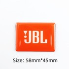 2pcs Jbl Plastic aluminum Sticker Logo Badge Replacement Piece 58mmx45mm
