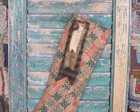 Rustic Primitive Christmas Stocking Handmade From Antique Coverlet  2
