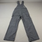 Vintage Oshkosh Bgosh Overalls 32x28 Blue Striped Union Made Sanforized Vestbak
