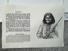 Vintage Native American T-shirt M Geronimo Chiricahua Apache White 90s Ken West