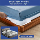 4pcs Lock Sheet Holders Keep Sheets Tight Heavy Duty Straps Fit All Mattresses