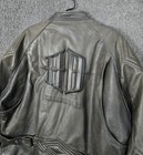 Harley Davidson Jacket Men s Xl Brown Genuine Leather Beltway Jacket Embossed