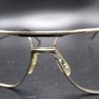 Vintage Norseman By Windsor Aviator Eyeglass Frames Gold Tone Brown Temple