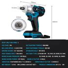 1 2  550nm Brushless Impact Wrench Cordless Drill Driver Tool For Makita Battery
