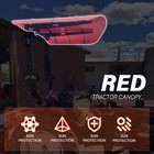 Tuff Top Tractor Canopy For Rops 52  X 52  - Red