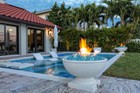 Fire Glass Large Azuria Reflective Fire Glass 10lbs - Indoor outdoor Fire Glass