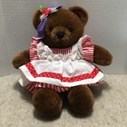 Dakin Bonnie Beth Teddy Bear 12  Plush Vintage Dakin 1984 Mint Condition