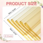 20 Sheets Flower Wrapping Paper Waterproof Bouquet Wrapping Paper Gold