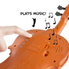 Toy Childs Violin Battery Operated Musical Buttons Includes Strings And Bow