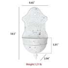 Vintage Rustic Wall Planter Distressed Decor Iron Hanging Plant Basket Shabby   