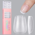 Extra Short Coffin Nail Tips - Upgraded Matte Soft Gel Full Cover 240pcs
