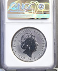 2019 Great Britain Silver 5 Pounds Plantagenet Falcon Ngc Ms 69 Gem Coin 2 Ozs