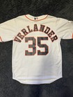 Houston Astros 2017 World Series Justin Verlander Majestic Jersey White Medium M