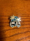 Vw Hippie Hippy Micro Bus Van Palm Tree Minibus Lapel Pins Badge Blue Gift Box