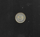 Strait Settlements  5 Cents  1926    Silver  Coin   Fine Condition