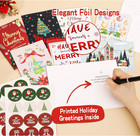 26 Pack Christmas Cards With Envelopes And Stickers  Christmas Greeting Cards Bu