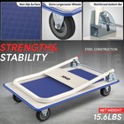 330lbs Heavy Duty Folding Hand Truck Push Dolly Luggage Cart Trolley Moving