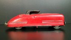 Vintage Pressed Steel Toy Race Car Streamline Red Original Paint Parts Repair