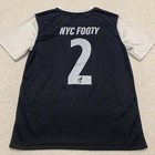 Umbro Unisex Youth Size Small Black Nyc Footy Soccer Jersey