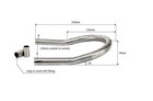 Cafe Racer Rear Frame Hoop Upswept Seat Loop Large Cc Bike For Yamaha For Suzuki