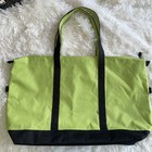 Vtg Samsonite Yacht Bag 24  Green black Canvas Travel Tote Carry On Zipper Top