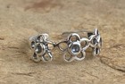 Women s 3-flower Classic Adjustable Toe Ring Solid Metal 925 Sterling Silver