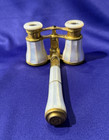 Antique French Lemaire Mother-of-pearl Opera Glasses With Handle