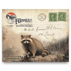 Vintage Fur Trapping Catalog Art Print Raccoon Hunting Fishing Cabin Decor Gift