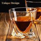 Paracity Whiskey Glasses Set Of 2  Old Fashioned Cocktail Glass  10 Oz Whiske   