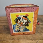 Mattel Metal Clown Wind Up Jack-in-the-box Toy 1953 Creepy Halloween Works