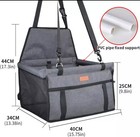 Dog Car Seat Puppy Portable Pet Booster Car Seat With Clip-on Safety Leash 