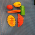 Melissa Doug Wooden Play Food Set Pretend Cutting Fruit Vegetable Toy Yb17065