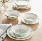 The Pioneer Woman Agatha Green 12-piece Stoneware Dinnerware Set