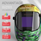 Large Viewing True Color Auto Darkening Welding Helmet For Tig Mig Arc Grinding