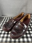 Vintage G h  Bass Weejuns Horse Bit Leather Loafers Kiltie Oxblood Women Size 8m