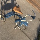 Vintage Rocket Tank Tricycle To Restore Or Parts Stream Lines Nice Handle Bars