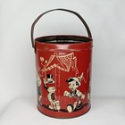 Antique Pinocchio   Jiminy Cricket Metal Lunch Pail Walt Disney Productions 1940