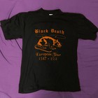 Black death European Tour 1347-1351 Vintage 80 s 1980 T Shirt Rare T Shirt