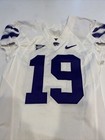 Game Worn Used Nike Kansas State Wildcats Ksu  Football Jersey Size 40  19