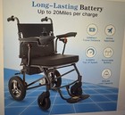 Rehabrolls Electric Foldable Power Wheelchair Airline Approved 20 Mile 264 Lb
