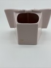 Vintage - 5  Lefton China  Lord s Prayer Ceramic Wall Planter  Applied Flowers