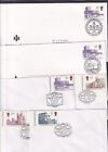 Gb Castle High Value Definitives Fdc Choice 1988 1992 1995 1997   Special Pmks