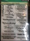 New Penny Black Rubber Stamp Set  Ever Thanks Thank You   Free Usa Ship