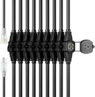 50ft 12 Gauge Multi-outlet Outdoor Extension Cord  10 Evenly Spaced Weatherproof