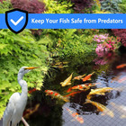 Koi Pond Netting Kit 20 X 30 Ft  3 8  Heavy Duty Woven Mesh Pond Net Cover For