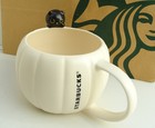 Starbucks Mug Ceramic Autumn Europe Pumpkin Black Peep Cat Halloween 12oz New