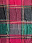 100  Cashmere Scarf - Made In Scotland - Pink blue multi Plaid